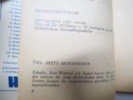 Hobby Boken 1953 - Modellflyg - Modelljärnvägar - Modellbåtar - Modellracer / Ritningar, byggnadsbekrivningar, reportage, regler