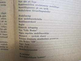 Hobby Boken 1952 - Modellflyg - Modelljärnvägar - Modellbåtar, Historiska modeller - Modellracerbilar / Ritningar, byggnadsbekrivningar, reportage, regler