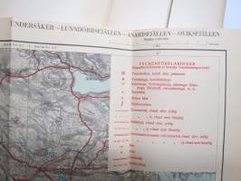 Svenska Fjällkartan - 11. Undersåker, Lunndörsfjällen, Anarisfjällen, Oviksfjällen 1940