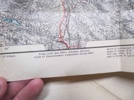 Svenska Fjällkartan - 11. Undersåker, Lunndörsfjällen, Anarisfjällen, Oviksfjällen 1940