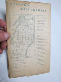 Svenska Fjällkartan - 11. Undersåker, Lunndörsfjällen, Anarisfjällen, Oviksfjällen 1940