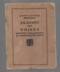 Lotta-Svärd yhdistyksen säännötKirja[Lotta Svärd] 1934