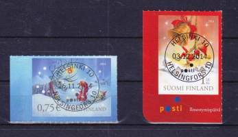 Suomi - Joulumerkit 2014 - Nappiloistoleimat (LAPE 2330-2331)