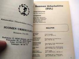 Yleisurheilun kilpailukalenteri 1989