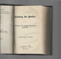 Läsning för folket utgiven av Sällskapet för nyttiga kunskapers spridande.1859  25. Årgången1860  26. Årgången1861  27. Årgången