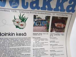 Avotakka 1978 nr 6, Grilliekstra, Ruohonleikkuritesti, Pihakalusteet, Wilho &amp; Leena Ilmari kesäkoti Piikkiö, Vuoden nainen Riitta Auvinen, Etsitkö antiikkia?, ym.