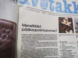 Avotakka 1978 nr 4, Torppapörssi, Marjatta &amp; Calle Öhman, Torvald Lillja kelomaja Inkoo - arkkitehti Ilkka Salo, Vihreä aalto tulee pihaan, Arkkitehti Osmo Helenius