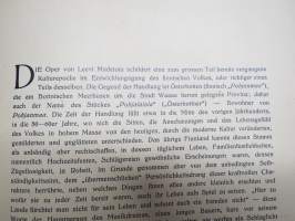 Pohjalaisia (Österbottner) Oper in 3 Akten - Leevi Madetoja Op. 45. Artturi Järviluoma -libretto, oopperan tekstit ja nuotit