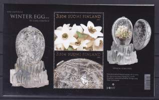Suomi - Postituore ** blokki Suomalainen postimerkki 150 vuotta - Fabergé Winter Egg - BL 39 - 2005. (LAPE 1758-59)