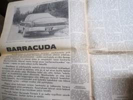 Moottoriviesti 1966 nr 11, Volkswagen Variant &amp; 1500 testi, Opel Kadett testi, Opel Kadett Coupe, Morris MIni &amp; Renault 16, Alfa 1300 GT Junior, Barracuda...