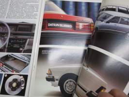 Datsun Bluebird 1,8 bensiini / 2,0 diesel -myyntiesite / sales brochure