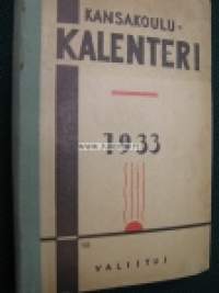 Kansakoulu kalenteri 1933