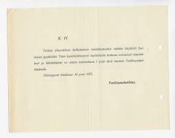 Teollisuushallituksen kysely teollisuudelle ja tuotantolaitoksille sähkön käytöstä 1915