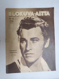 Elokuva-Aitta 1946 nr 21, kansikuva Stewart Granger,Greer Garson, Hans Kutter - Filmin rappeutuminen, Jussi-juhla Fenniassa, Jules Raimu kuollut, ym.