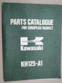 Kawasaki 125-A1 Parts Catalogue for European market -varaosaluettelo