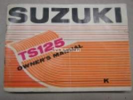 Suzuki TS125 owner´s manual -käyttöohjekirja