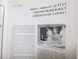 Sydän 1966 nr 4 - Sydäntautiliitto julkaisu, mm. Kela autoklinikkatoiminta, Sydäntutkimukset lapsilla, Työkokeilu ja työhönvalmennus, Fjalar Jarva - suureen kiireen