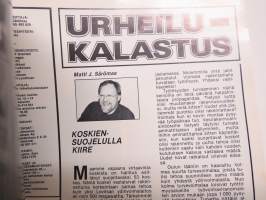 Urheilukalastus 1986 nr 6. Meritaimenuistimet, Kymönkoski, Oululaista kalastusperinnettä, Suurkaloja, Pohjois-Kalifornia kalastuskohteena, Tyrskykalastus, ym.