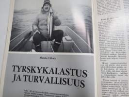 Urheilukalastus 1986 nr 6. Meritaimenuistimet, Kymönkoski, Oululaista kalastusperinnettä, Suurkaloja, Pohjois-Kalifornia kalastuskohteena, Tyrskykalastus, ym.