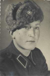 SA sotilas 1945 valokuva 6x9 cm