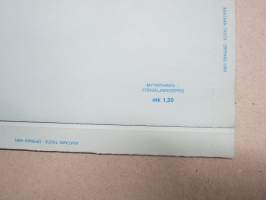 Postikirje - Postbrev suomi finland 1,10 mk / 1,20 mk