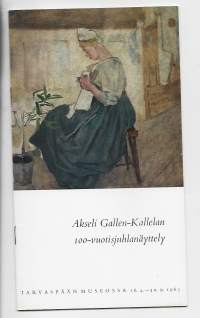Akseli Gallen-Kallelan 100- vuotisjuhlanäyttely 1965 näyttelyluettelo