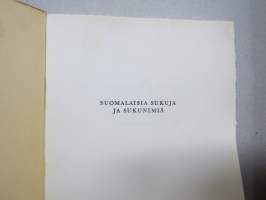 Suomalaisia sukuja ja sukunimiä - joka perheen sukunimi- ja sukututkimusopas