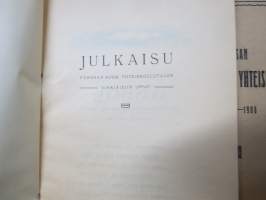 Forssan Suomalainen Yhteiskoulu - Julkaisu Yhteiskoulun vihkiäisiin (Suomen sodan aikaisia tietoja Tammelasta -artikkeli) + vuosikertomus v. 1907-1908