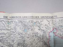 Specialkarte des Türkisch-Griechhischen Kriegsshauplatzes. (Gratisbilaga till Finsk Militär Tidskrift, 1897) -Kreikan-Turkin sodan sotakartta