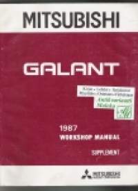 Mitsubishi  Galant - Workshop manual  - Supplement