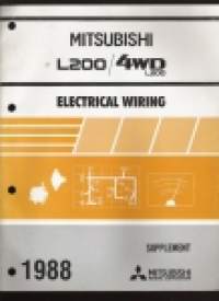 Mitsubishi  L 200 / 4 WD L 200 - Electrical wiring - Supplement