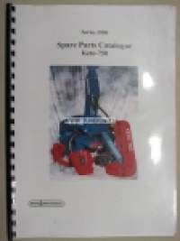 Keto-750 series 2000 harvester spare parts catalogue -varaosakirja