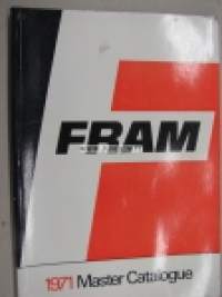 Fram filters 1971 Master Catalogue -ilmansuodatinluettelo