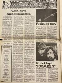 Soundi 1976 nr 10 - Nyt entistä paksumpi ja värikkäämpi, Veltto V, Burritos, Finnforest, Steve Hillage, Jussi Raittinen, Patti Smith, Hot Tuna, ym.
