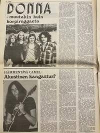 Soundi 1976 nr 10 - Nyt entistä paksumpi ja värikkäämpi, Veltto V, Burritos, Finnforest, Steve Hillage, Jussi Raittinen, Patti Smith, Hot Tuna, ym.