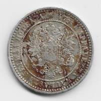 2 markkaa  1870  hopeaa