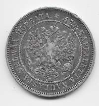 2 markkaa  1874  hopeaa