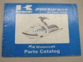 Kawasaki JF650-a (Jet ski X-2) parts catalog -varaosaluettelo