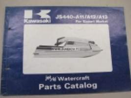 Kawasaki JS440-A11/A12/A13 parts catalog -varaosaluettelo