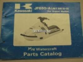 Kawasaki JF650-A (Jet ski X-2) parts catalog -varaosaluettelo