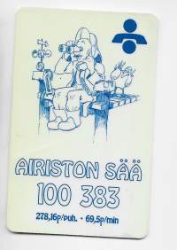 Puhelinkortti   S6   Airiston sää