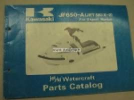 Kawasaki JF650-A(Jet Ski X-2) parts catalog -varaosaluettelo