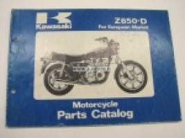 Kawasaki Z650-D parts catalog -varaosaluettelo