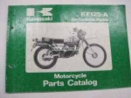 Kawasaki KE125-A parts catalog -varaosaluettelo