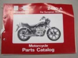 Kawasaki Z440-A A-2, A-3, A-4 parts catalog -varaosaluettelo