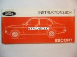 Ford Escort -instruktionsbok