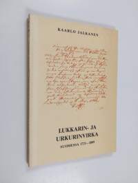 Lukkarin- ja urkurinvirka Suomessa 1721-1809