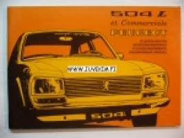 Peugeot 504 L -instruktionsbok