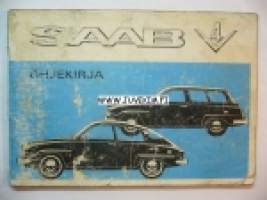 Saab V4 1970 -käyttöohjekirja