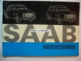 Saab V4 -instruktionsbok, käyttöohjekirja ruotsiksi